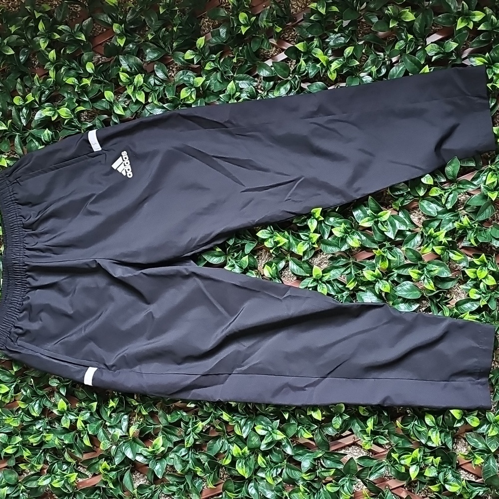 Adidas Aeroready Training Pants Youth Large Black Zip Pocket Athletic Joggers